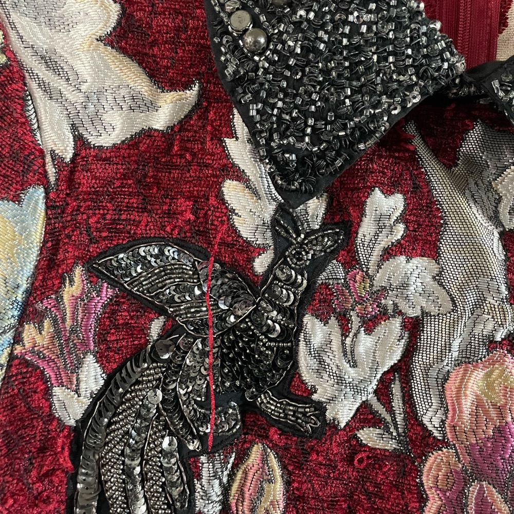 Zara Red Floral Mini Dress - Picture 13 of 15